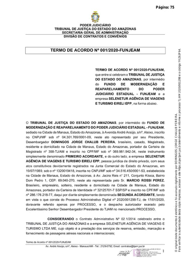 TERMO DE ACORDO/COMPROMISSO Nº 001.2020
