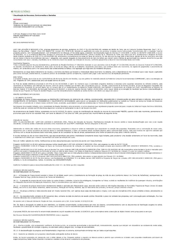 PREGÃO ELETRÔNICO Nº 020/2020 - RAZÕES RECURSAIS - LIMP