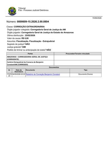Relatório de Correição Extraordinária - Cartório da Comarca de Benjamin Constant (Assinado em 04.05.2026).pdf