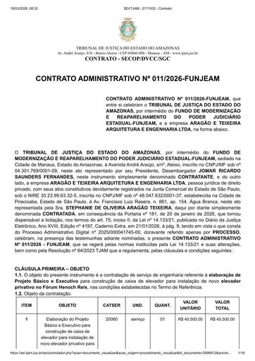CONTRATO ADMINISTRATIVO Nº 011.2026 - FUNJEAM X ARAGÃO E TEIXEIRA ARQUITETURA E ENGENHARIA LTDA.pdf