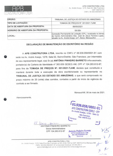 TOMADA DE PREÇOS 001/2021 - HABILITAÇÃO PARTE 3 - APB