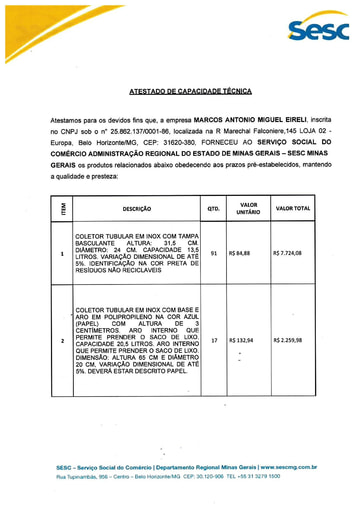 PREGÃO ELETRÔNICO Nº 026/2021 - HABILITAÇÃO - DOCUMENTOS COMPLEMENTARES - GRUPO 7 - COMERCIAL MACHADO