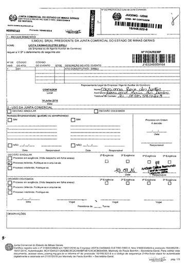 PREGÃO ELETRÔNICO Nº 45/2021 - HABILITAÇÃO - DOCUMENTOS COMPLEMENTARES - ITEM 3 - SMS