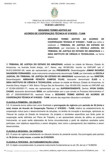 2° TERMO ADITIVO AO ACORDO DE COOPERAÇÃO TÉCNICA N° 019.2023 - TJAM.pdf