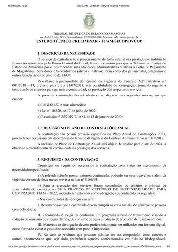 ESTUDO TECNICO PRELIMINAR - CT Nº 001/2023 - TJ X BANCO BRADESCO