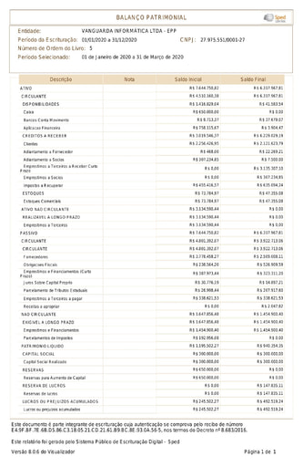 PREGÃO ELETRÔNICO Nº 020/2022 - DOCUMENTAÇÃO COMPLEMENTAR APÓS DILIGÊNCIA - HABILITAÇÃO - GRUPO 2 - VANGUARDA