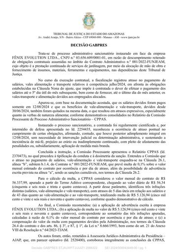 FENIX EVOLUTION LTDA - PAR 15