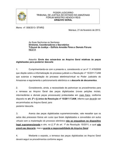1- Memorando instrutivo