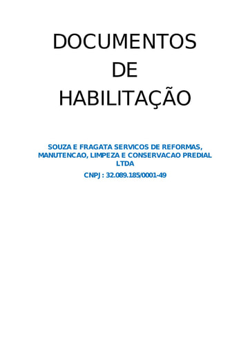 PREGÃO ELETRÔNICO Nº 030/2021 - DOC. COMPLEMENTAR - ITEM 1 - SOUZA E FRAGATA