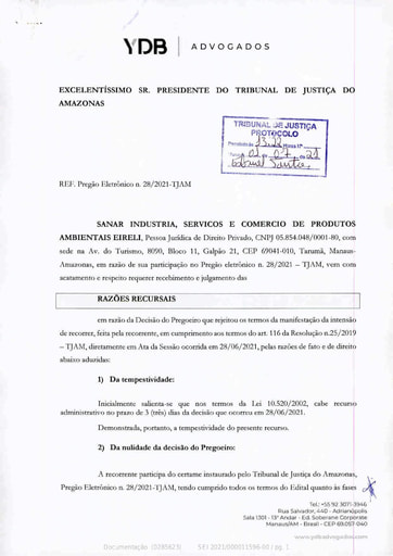 PREGÃO ELETRÔNICO Nº 028/2021 - PROCESSO 2021/11596