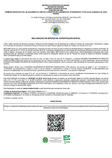 PREGÃO ELETRÔNICO Nº 004/2022 - DOCUMENTAÇÃO COMPLEMENTAR - I5 E 7 - EQUIMED