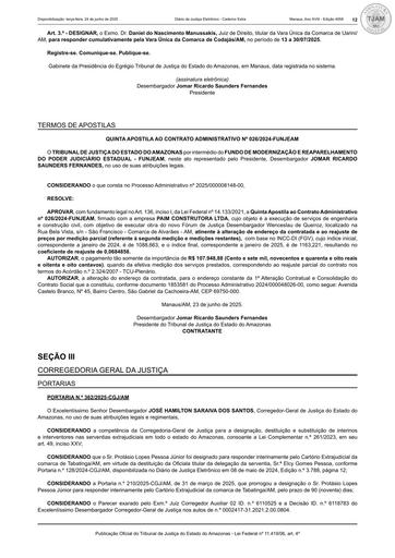 5ª APOSTILA (PUBLICAÇÃO) - CT Nº 026.2024 - FUNJEAM x PAIM CONSTRUTORA LTDA.pdf