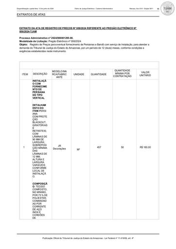 PREGÃO ELETRÔNICO Nº 06/2024 - EXTRATO