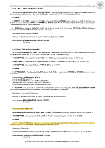 RELATÓRIO DE GESTÃO FISCAL 1º QUADRIMESTRE 2021 PUBLICADO