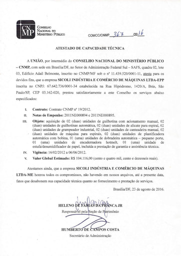 PREGÃO ELETRÔNICO Nº 51/2021 - HABILITAÇÃO - DOC. COMPLEMENTAR - SICOLI - ITEM 2