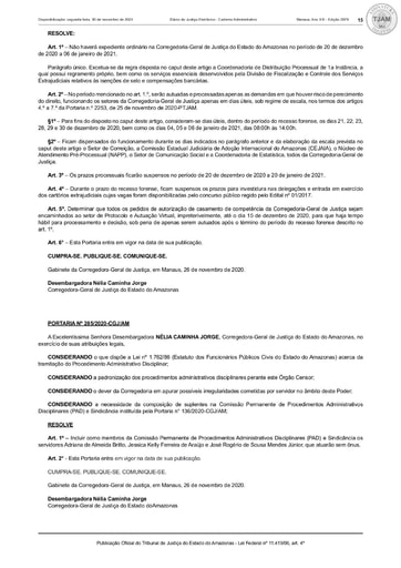 Portaria nº 285/2020-CGJ/AM ( Incluir como membros da Comissão Permanente de Procedimentos Administrativos Disciplinares (PAD) e Sindicância os servidores Adriana de Almeida Britto, Jessica Kelly Ferreira de Araújo e José Rogério de Sousa Mendes Júnior)