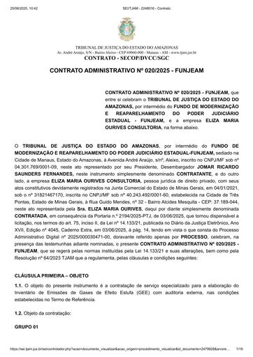 CONTRATO ADMINISTRATIVO Nº 020.2025 - FUNJEAM X  ELIZA MARIA OURIVES CONSULTORIA.pdf