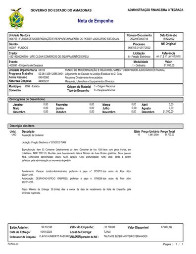 2022NE0003744 - LIFE CLEAN COMERCIO DE EQUIPAMENTOS LTDA