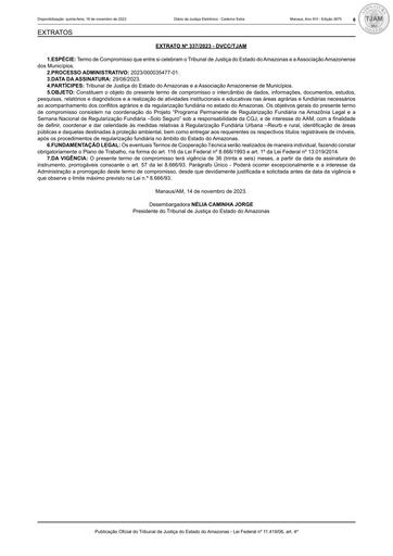 EXTRATO Nº 337.2023(PUBLICACAO DJE) TERMO DE COMPROMISSO - TJAM X ASSOCIACAO  AMAZONENSE DOS MUNICIPIOS.pdf