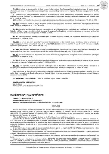 PREGÃO ELETRÔNICO Nº 022/2020 – DESPACHO-OFÍCIO– DECISÃO ACERCA DO RECURSO (DJE)