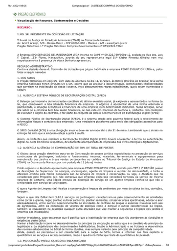PREGÃO ELETRÔNICO Nº 55/2021 - RAZÕES RECURSAIS - KPO