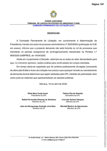 PREGÃO ELETRÔNICO Nº 005/2020 –  SUSPENSÃO