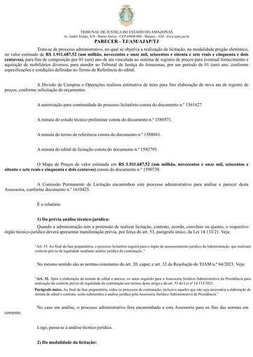 PREGÃO ELETRÔNICO Nº 024/2024 - PARECER E DECISÃO