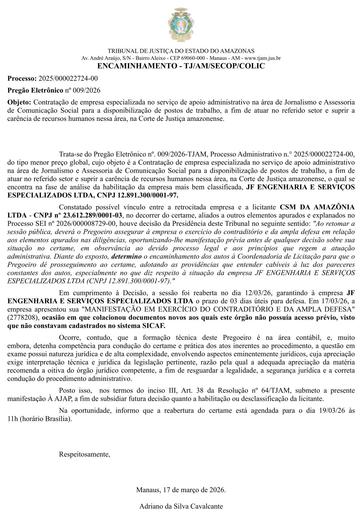 PREGÃO ELETRÔNICO Nº 009/2026 - ENCAMINHAMENTO COLIC