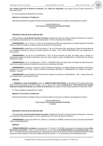 PORTARIA  Nº 2194 - DISPENSA DE LICITAÇÃO -  CT Nº 020.2025 - FUNJEAM X  ELIZA MARIA OURIVES CONSULTORIA.pdf