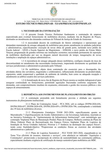 PREGÃO ELETRÔNICO Nº 029/2026 - ESTUDO TÉCNICO PRELIMINAR