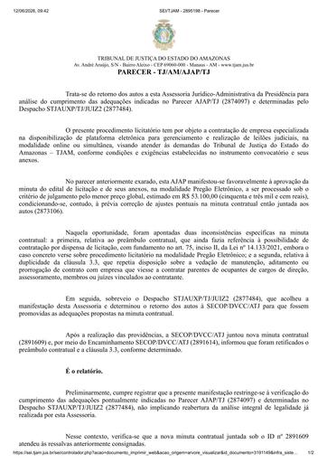 PREGÃO ELETRÔNICO Nº 046/2026 - PARECER E DECISÃO
