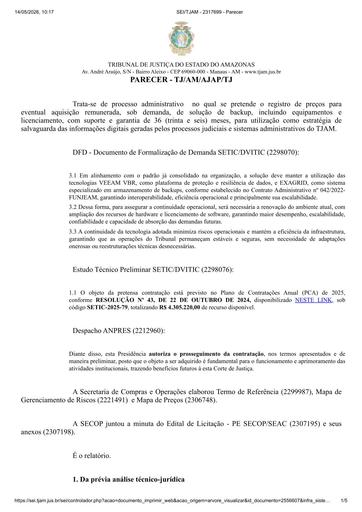 PREGÃO ELETRÔNICO Nº 030/2025 - PARECER E DECISÃO