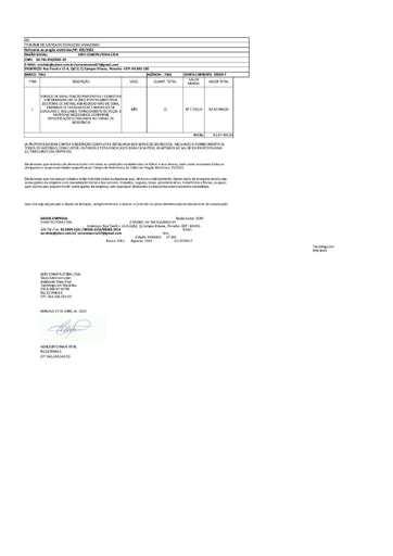 PREGÃO ELETRÔNICO Nº 025/2022 - PROPOSTA - SERV