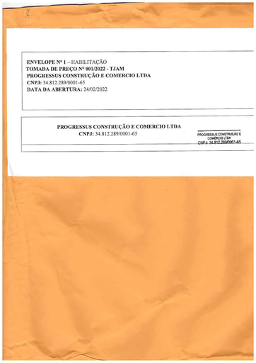 TOMADA DE PREÇOS N° 001/2022 - DOCUMENTOS DE HABILITAÇÃO - PROGRESSUS (1° PARTE)