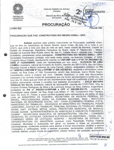 TOMADA DE PREÇOS Nº 003/2021 - DOCUMENTAÇÃO - HABILITAÇÃO - CONST. RIO NEGRO - PARTE 2