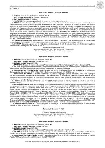 PUBLICAÇÃO NO DJE DO CONTRATO ADMINISTRATIVO Nº 028.2026 - FUNJEAM X POSITIVO TECNOLOGIA S.A.