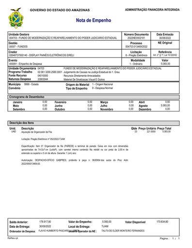 2022NE0002181 - DISPLAY PAINEIS ELETRONICOS LTDA