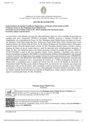 Ata de 05/10/2021