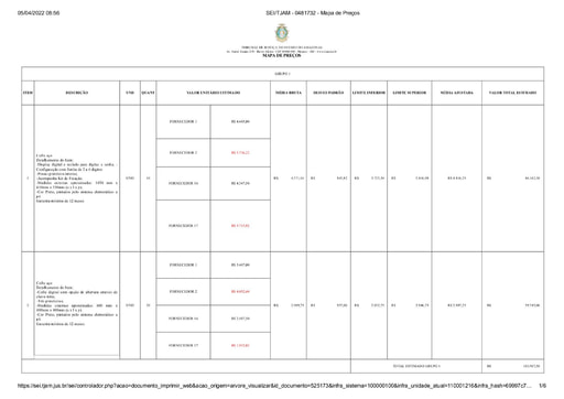 MCP - PREGÃO ELETRÔNICO 035.2022 - PROC. ADM. 2021/000022566-00