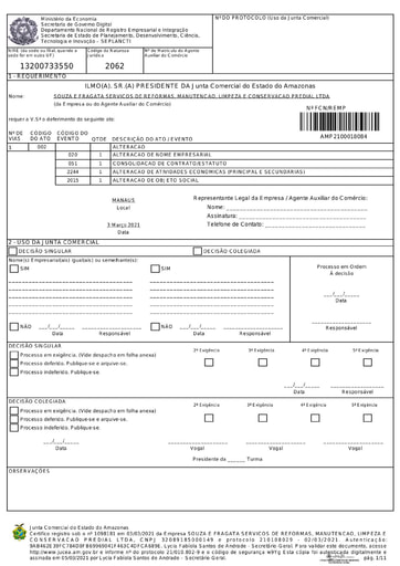 PREGÃO ELETRÔNICO Nº 030/2021 - DOC. COMPLEMENTAR APÓS DILIGÊNCIA - ITEM 2 - SOUZA E FRAGATA