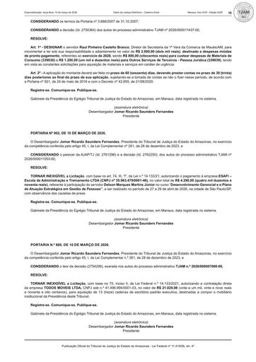 PORTARIA Nº 896.2026 (PUBLICAÇÃO) - DESIGNAÇÃO DE FISCAL E SUPLENTE - CT Nº 011.2026 - FUNJEAM X ARAGÃO E TEIXEIRA ARQUITETURA E ENGENHARIA LTDA.pdf.pdf