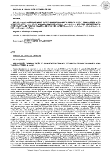 TOMADA DE PREÇOS 003/2021 - ATA DA SESSÃO - HABILITAÇÃO (DJE)