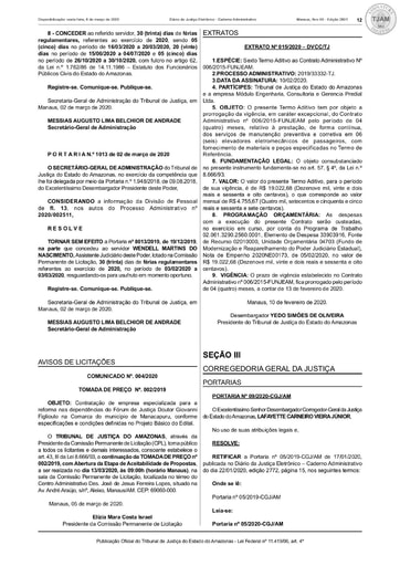 TOMADA DE PREÇO  Nº 002/2019 – COMUNICADO Nº 004.2020 CPL - CONTINUIDADE DO CERTAME - DJE