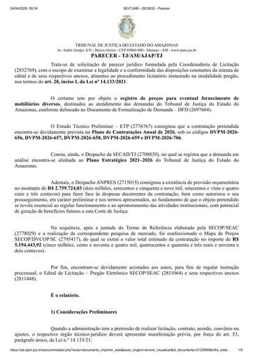 PREGÃO ELETRÔNICO Nº 029/2026 - PARECER E DECISÃO