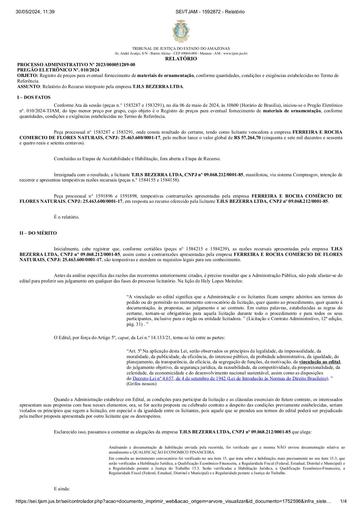 PREGÃO ELETRÔNICO Nº 010/2024 - RELATÓRIO