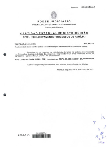 TOMADA DE PREÇOS 001/2021 - HABILITAÇÃO PARTE 2 - APB