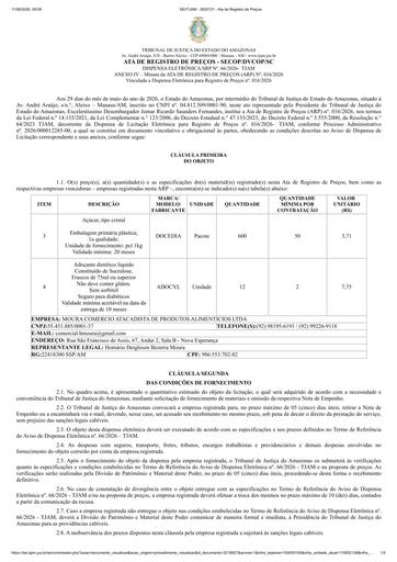 ARP 16/2026 DE 66/2026 - GÊNEROS ALIMENTICÍOS