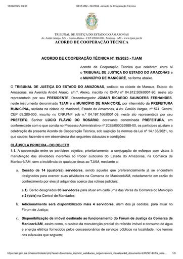 ACORDO DE COOPERAÇÃO TÉCNICA N° 19.2025 - TJAM x MUNICÍPIO DE MANICORÉ.pdf