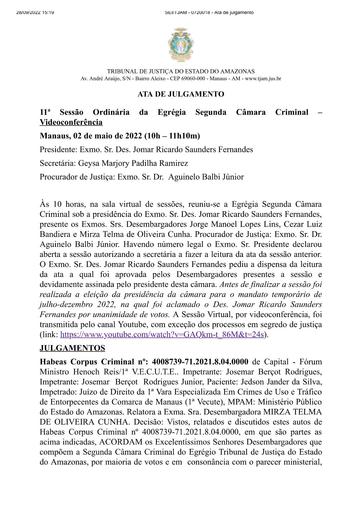 11ª Sessão 2ªCCRIM 02.05.2022