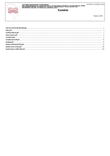 PREGÃO ELETRÔNICO Nº 49/2021 - DOCUMENTAÇÃO COMPLEMENTAR - ITENS 2 E 4 - SIS